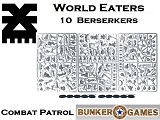 Sprues> World Eaters Khorne Berserkers 10 Figures  SpCPWE01 2*4