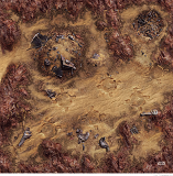 Star Wars Legion - Rubber Gamemat Desert Junkyard  SWLrgdj01