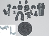 Figure> Kill Team Marine Power Maul Storm Shield SfDWKTV02 1*6